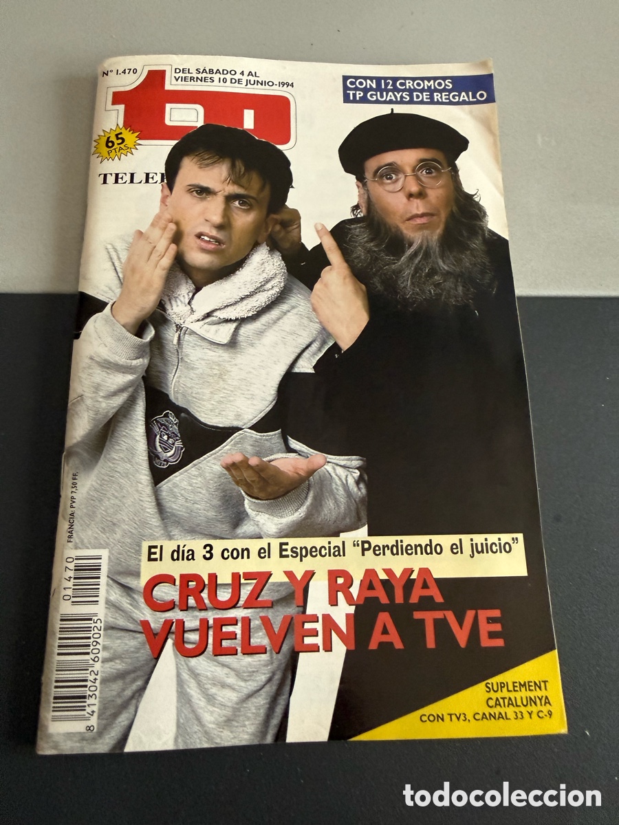 Coleccionismo de revista Teleprograma: TP. Teleprograma n 1470. Junio 1994. CRUZ Y RAYA