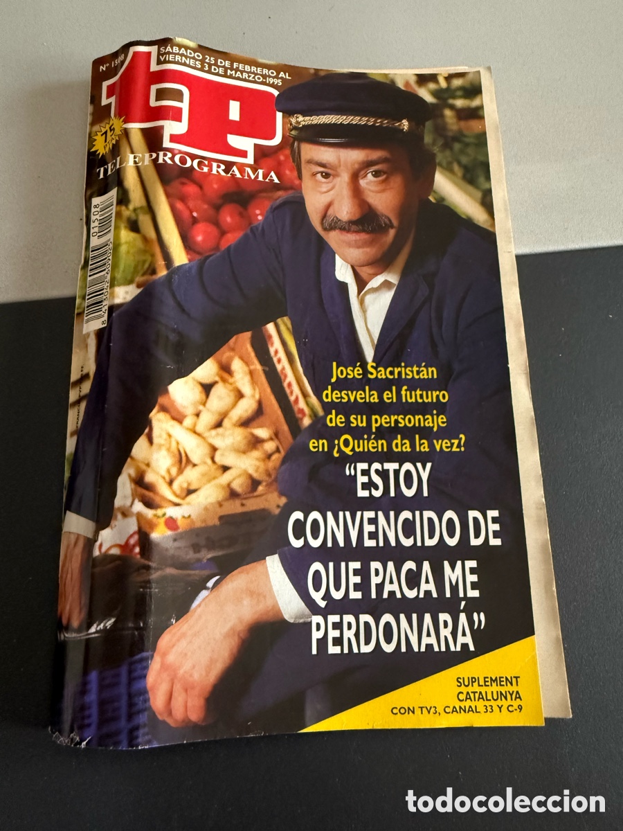 Coleccionismo de revista Teleprograma: TP. Teleprograma n 1508. Marzo 1995. JOS&Eacute; SACRIST&Aacute;N