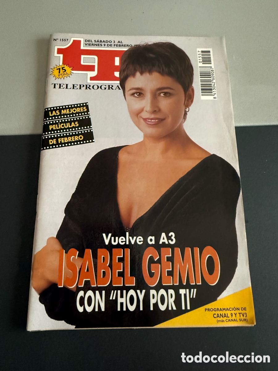 Coleccionismo de revista Teleprograma: TP. Teleprograma 1557. Febrero 1996. ISABEL GEMIO