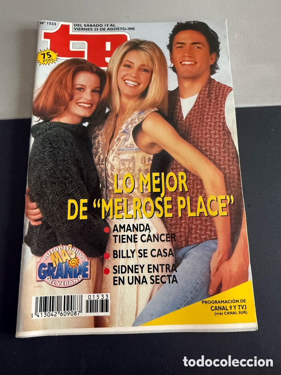 Coleccionismo de revista Teleprograma: TP. Teleprograma n 1533. Agosto 1995. MELROSE PLACE