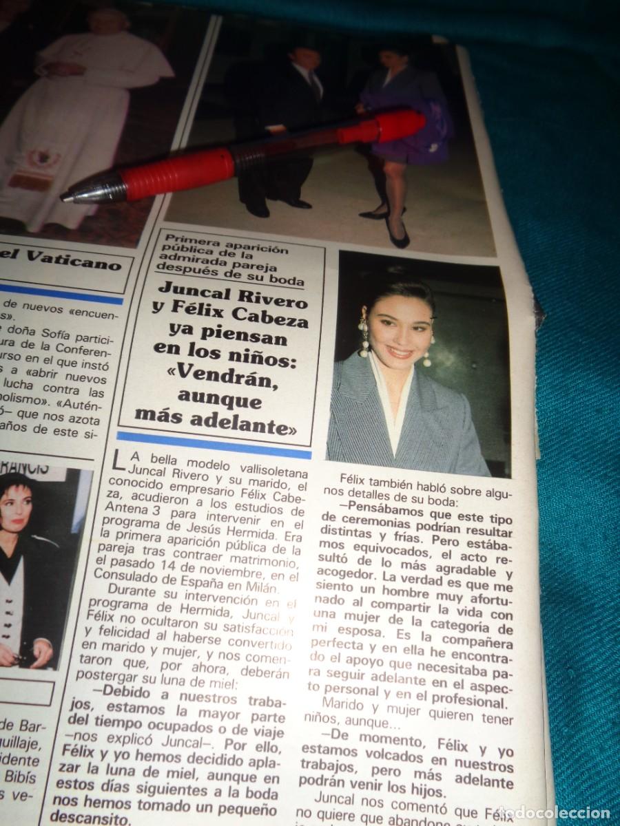 Collection Magazine Teleprograma: RECORTE : JUNCAL RIVERO, TRAS SU BODA. SEMANA, DCBRE 1991