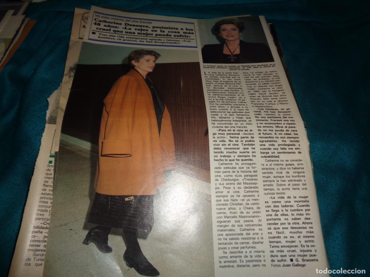 Collection Magazine Teleprograma: RECORTE : CATHERINE DENEUVE, PESIMISTA. SEMANA, DCBRE 1991