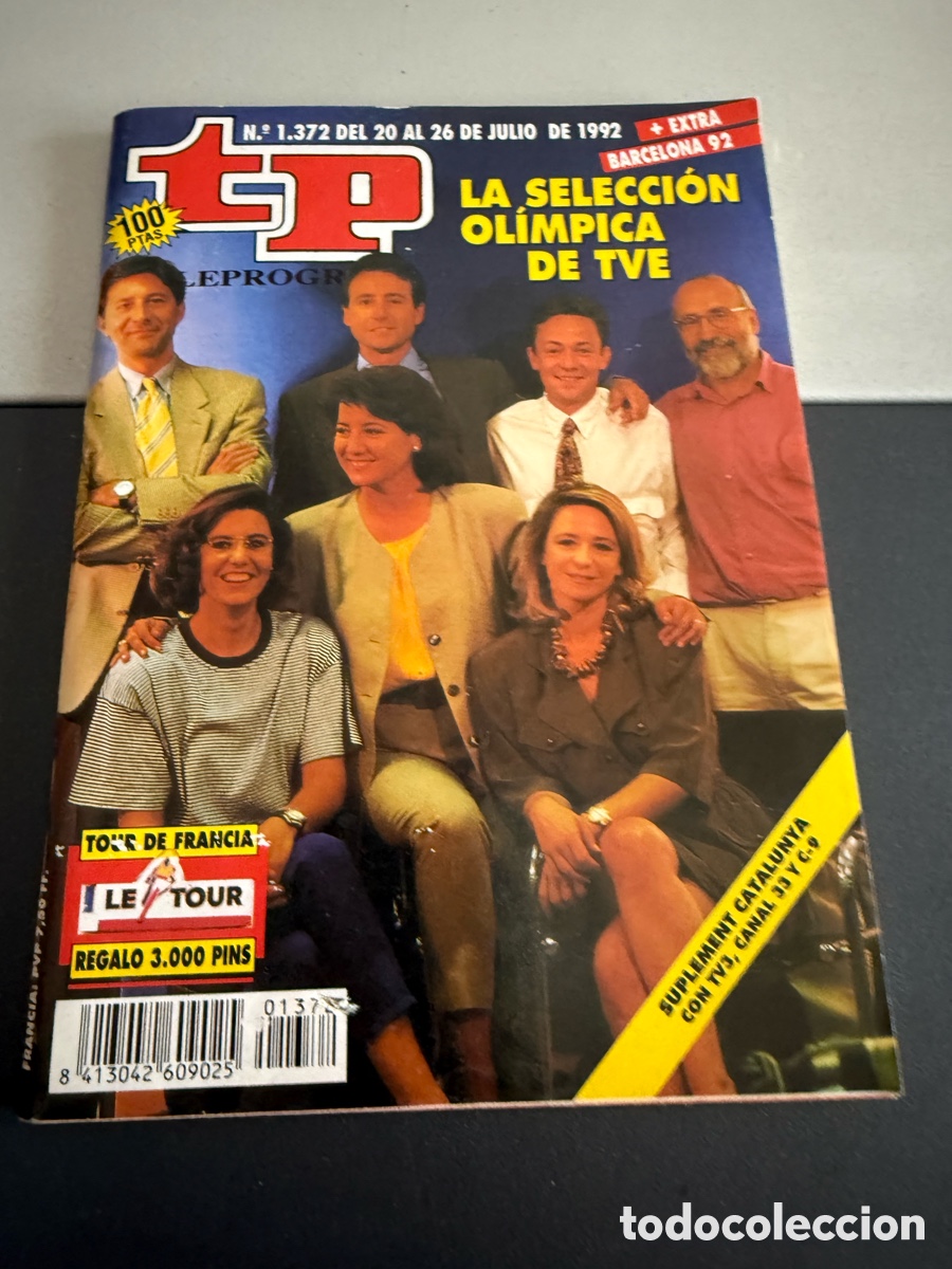 Coleccionismo de revista Teleprograma: TP. Teleprograma n 1372. Julio 1992. LA SELECCI&Oacute;N OL&Iacute;MPICA DE TVE