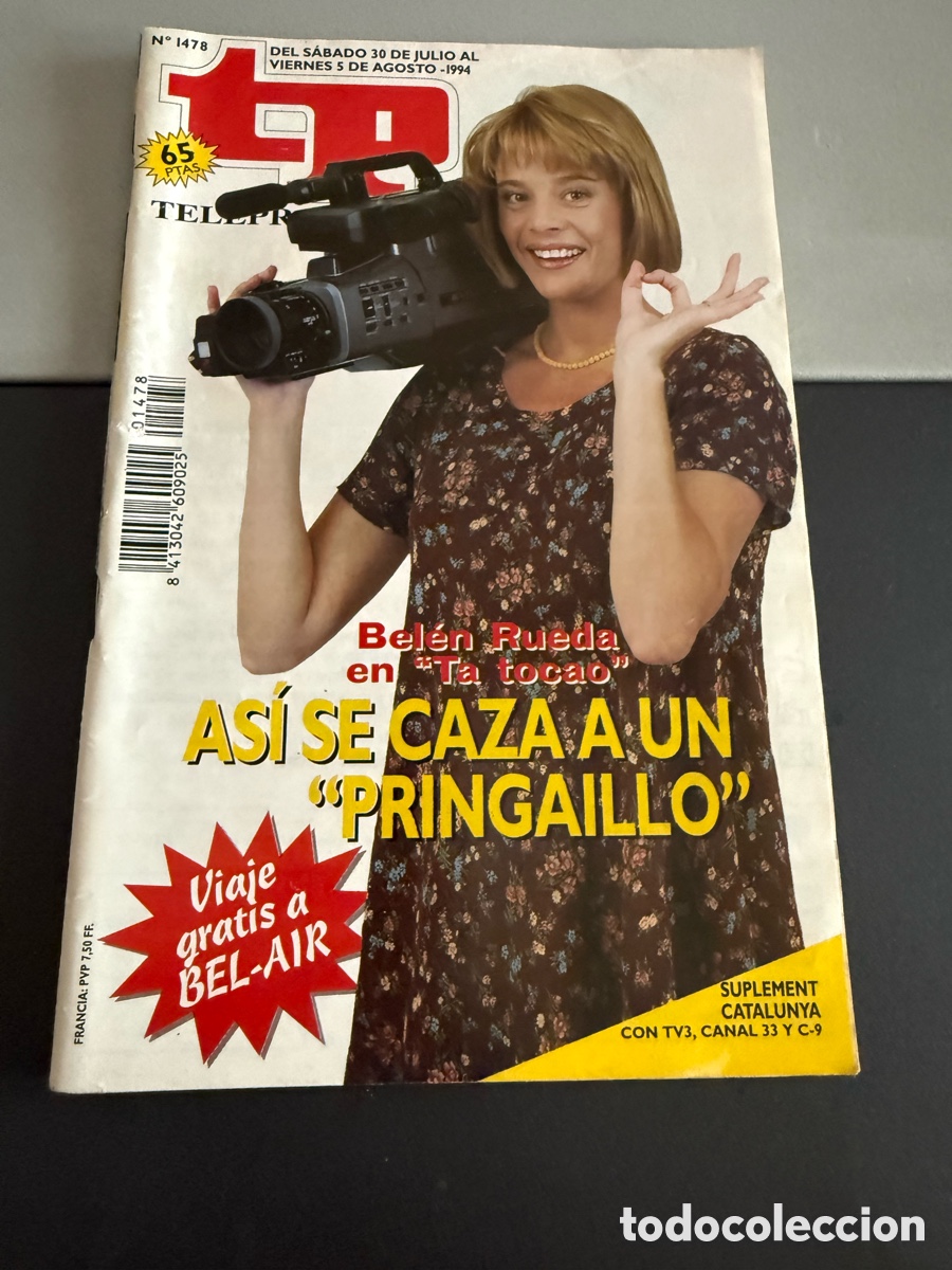 Coleccionismo de revista Teleprograma: TP. Teleprograma n 1478. Agosto 1994. BELEN RUEDA