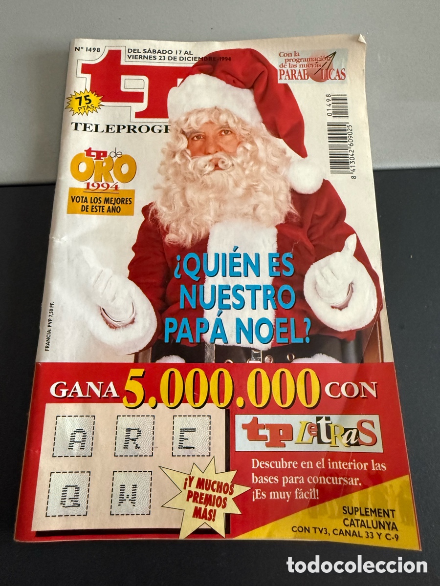 Coleccionismo de revista Teleprograma: TP. Teleprograma n 1498. Diciembre 1994. QUIEN ES NUESTRO PAP&Aacute; NOEL