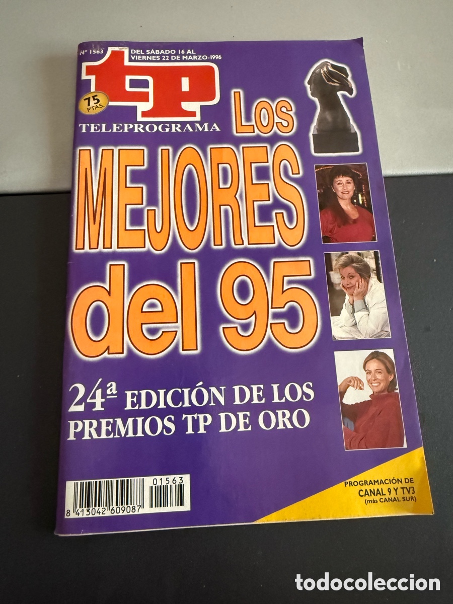 Coleccionismo de revista Teleprograma: TP. Teleprograma n 1563. Marzo 1996. LOS MEJORES DEL 95