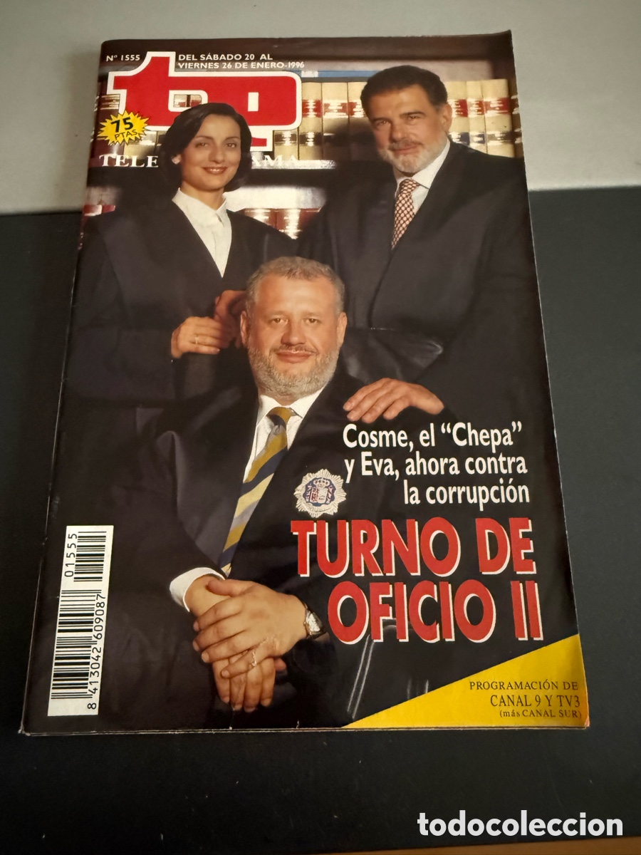 Colecionismo da Revista Teleprograma: TP. Teleprograma n 1555. Enero 1996. TURNO DE OFICIO