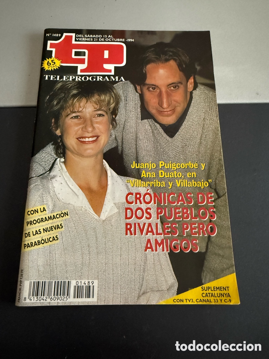 Coleccionismo de revista Teleprograma: TP. Teleprograma n 1489. Octubre 1994. ANA DUATO