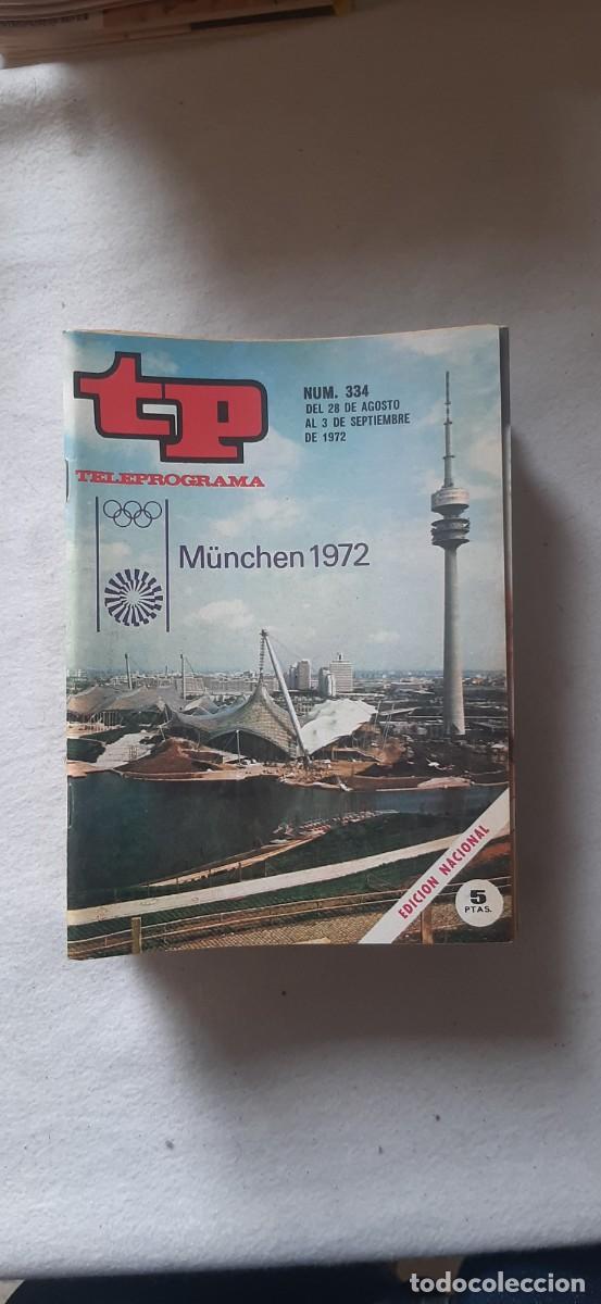 Coleccionismo de revista Teleprograma: TELEPROGRAMA A&Ntilde;O 1972.N&ordm; 334