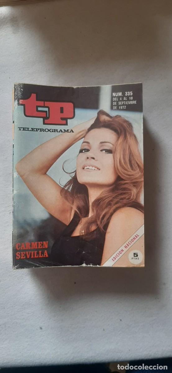 Coleccionismo de revista Teleprograma: TELEPROGRAMA A&Ntilde;O 1972.N&ordm; 335