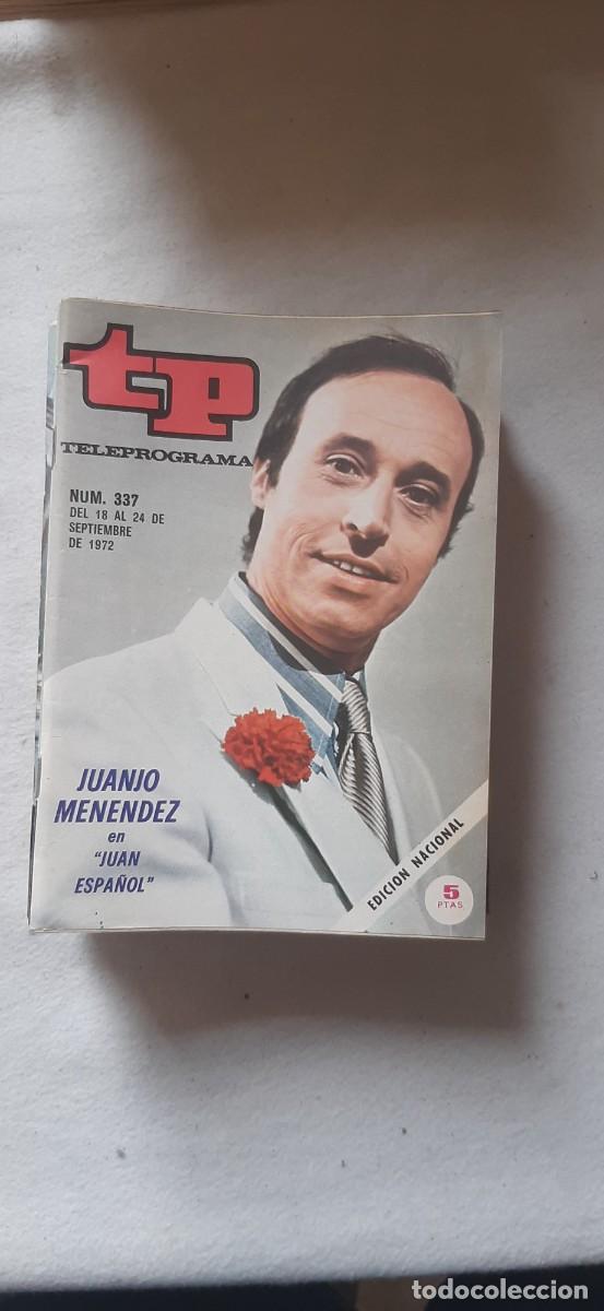 Coleccionismo de revista Teleprograma: TELEPROGRAMA A&Ntilde;O 1972.N&ordm; 337
