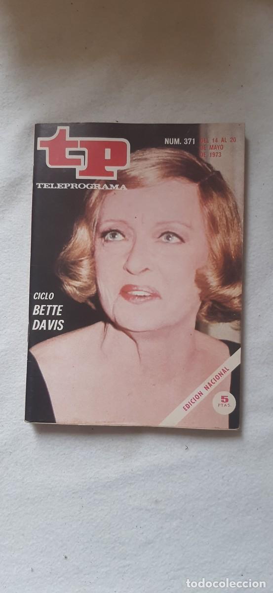 Coleccionismo de revista Teleprograma: TELEPROGRAMA A&Ntilde;O 1973. N&ordm; 371