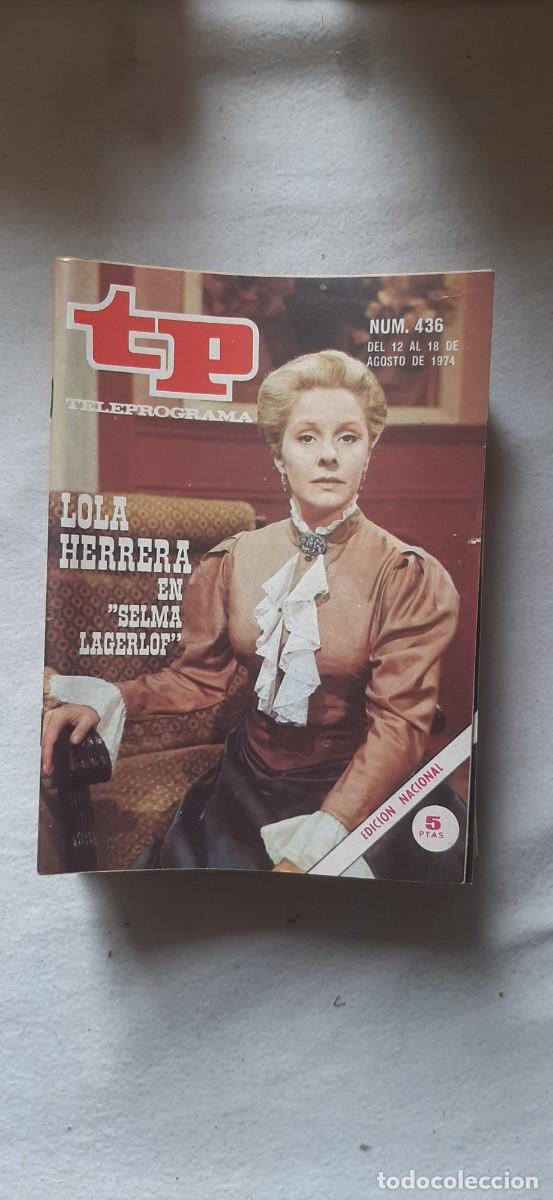 Sammeln von Zeitschriften Teleprograma: TELEPROGRAMA A&Ntilde;O 1974. N&ordm; 436