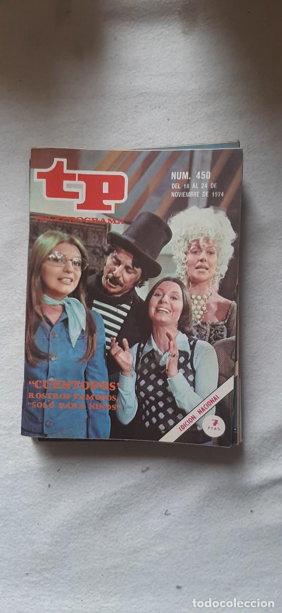 Coleccionismo de revista Teleprograma: TELEPROGRAMA A&Ntilde;O 1974. N&ordm; 450
