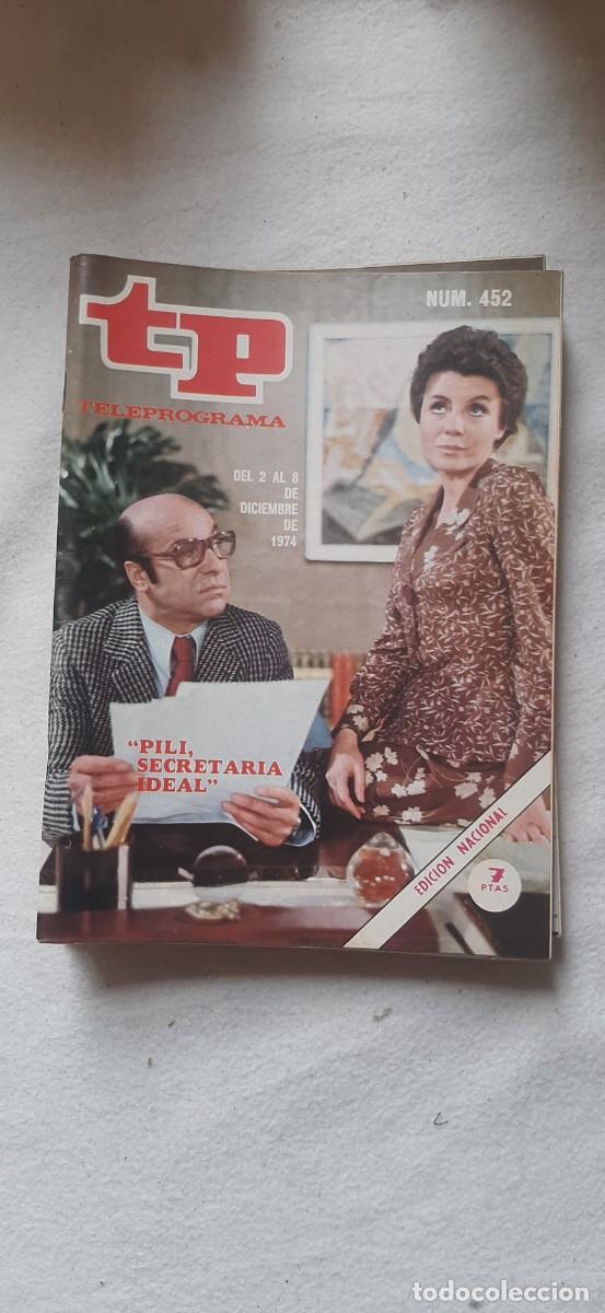 Coleccionismo de revista Teleprograma: TELEPROGRAMA A&Ntilde;O 1974. N&ordm; 452