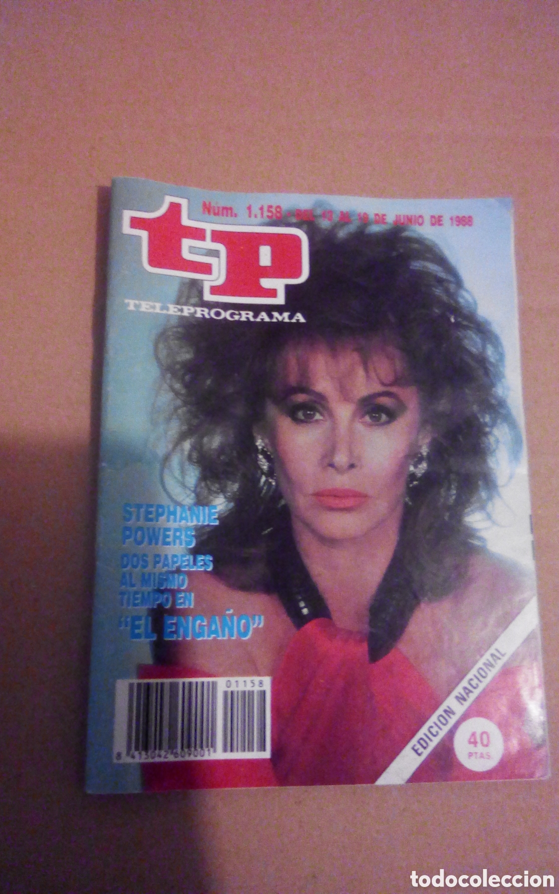 Coleccionismo de revista Teleprograma: TP. Tele programa, n&deg; 1158. Del 13 al 19 de junio 1988. Stephanie Powers, serie tv &rdquo;El enga&ntilde;o&rdquo;.