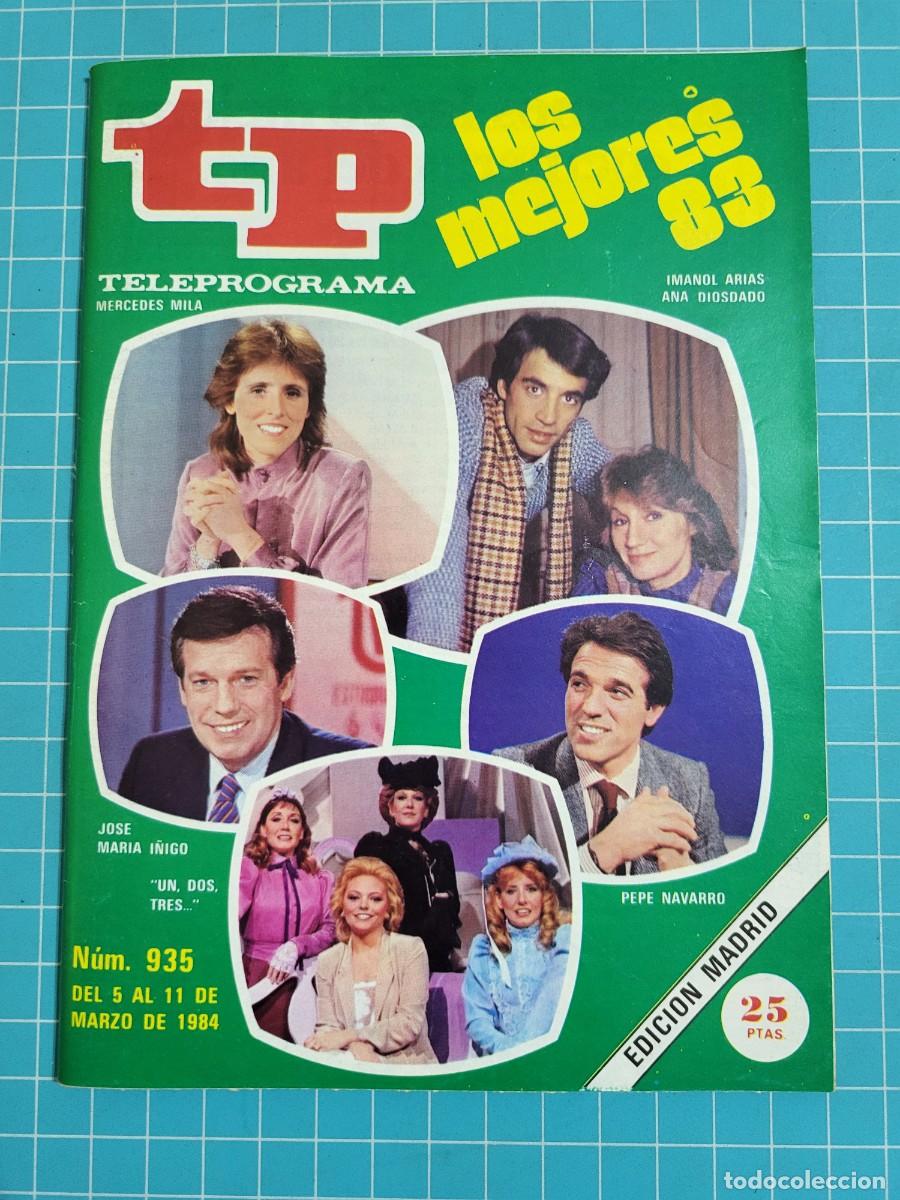 Coleccionismo de revista Teleprograma: Teleprograma. N.&ordm; 935. Los mejores 83, 1984. 3 bolsa 1 Wap.