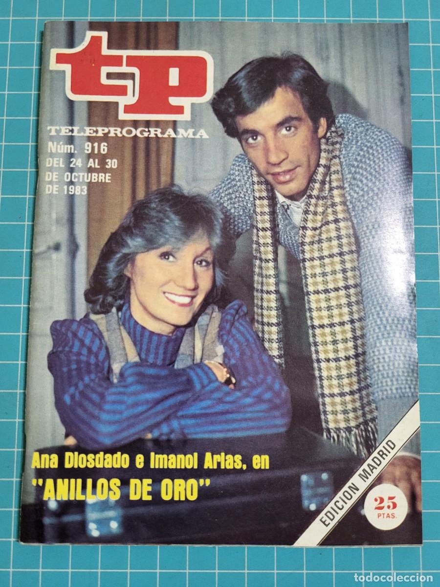 Coleccionismo de revista Teleprograma: Teleprograma. N.&ordm; 916. &rdquo;Anillos de oro&rdquo;, 1983. 3 bolsa 2 Wap.