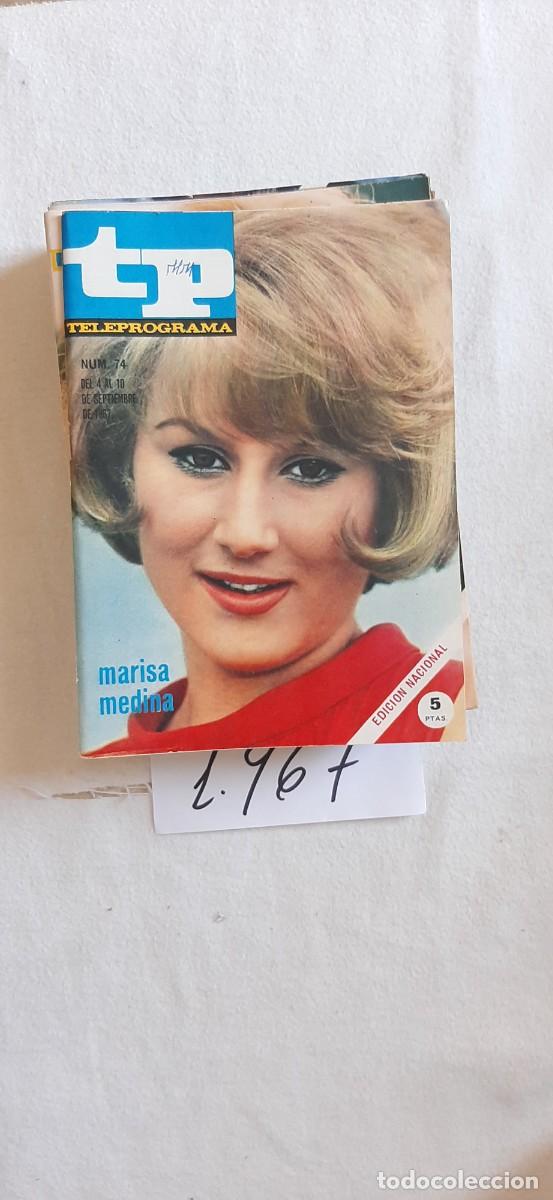 Coleccionismo de revista Teleprograma: TELEPROGRAMA A&Ntilde;O 1967:N&ordm;0074 Marisa Medina