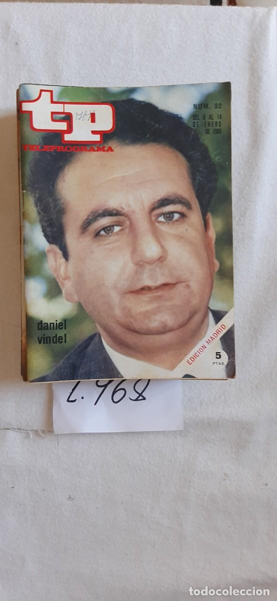 Coleccionismo de revista Teleprograma: TELEPROGRAMA A&Ntilde;O 1968:N&ordm;0092 Cesta y puntos (Daniel Vindel)
