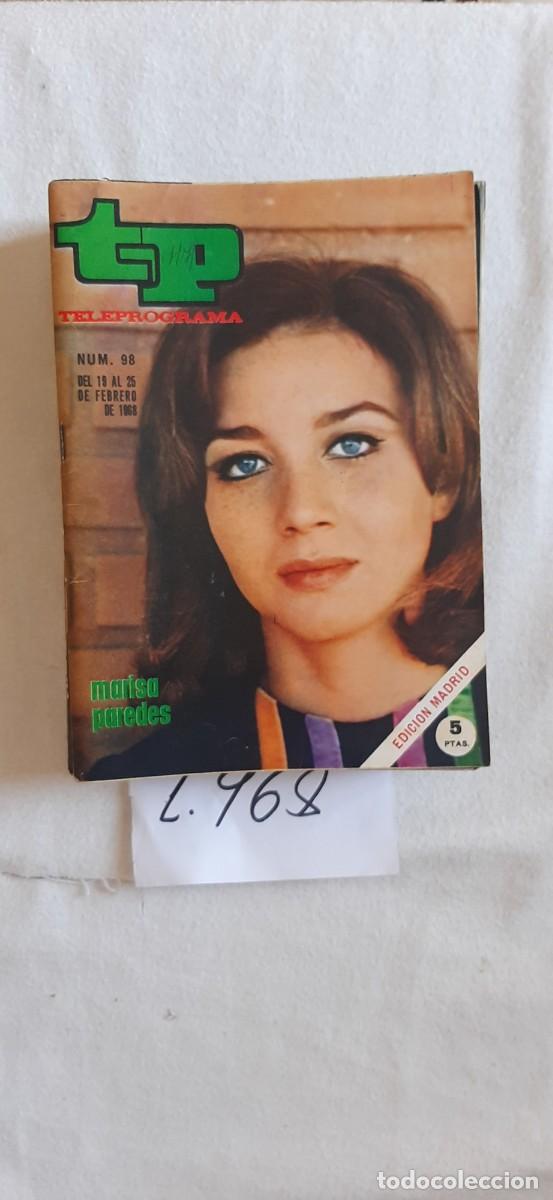 Coleccionismo de revista Teleprograma: TELEPROGRAMA A&Ntilde;O 1968:N&ordm;0098 Marisa Paredes