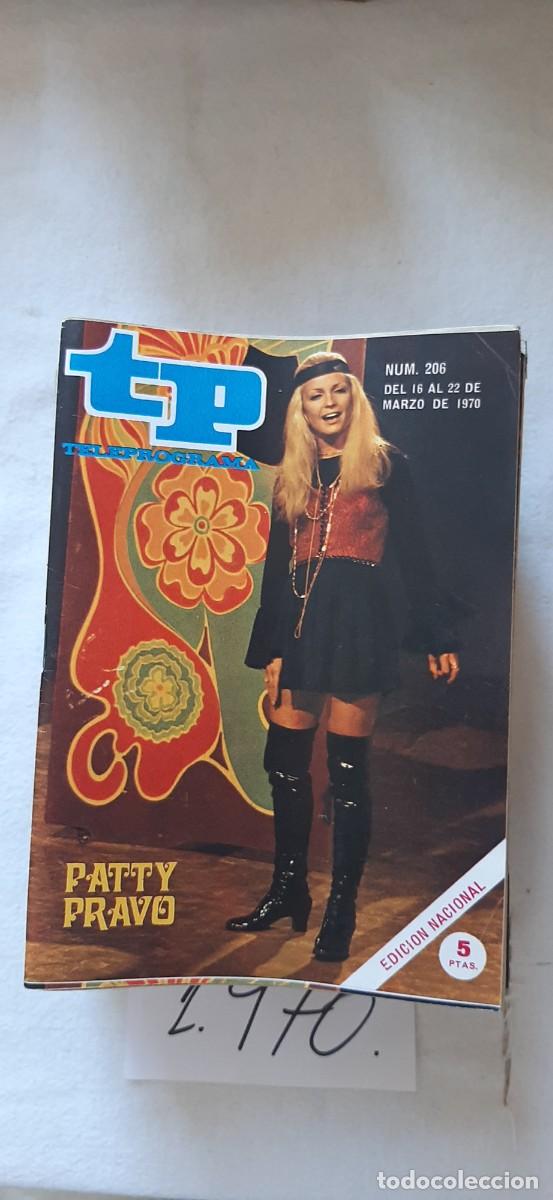 Coleccionismo de revista Teleprograma: TELEPROGRAMA A&Ntilde;O 1970:N&ordm;0206 Eurovisi&oacute;n (Patty Pravo)