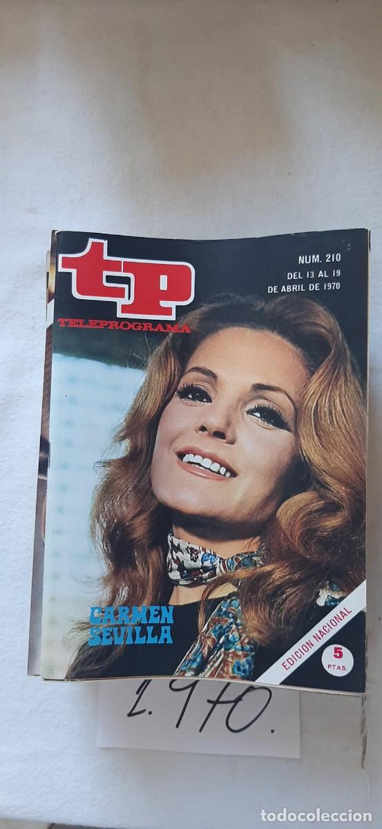 Coleccionismo de revista Teleprograma: TELEPROGRAMA A&Ntilde;O 1970:N&ordm;0210 Carmen Sevilla