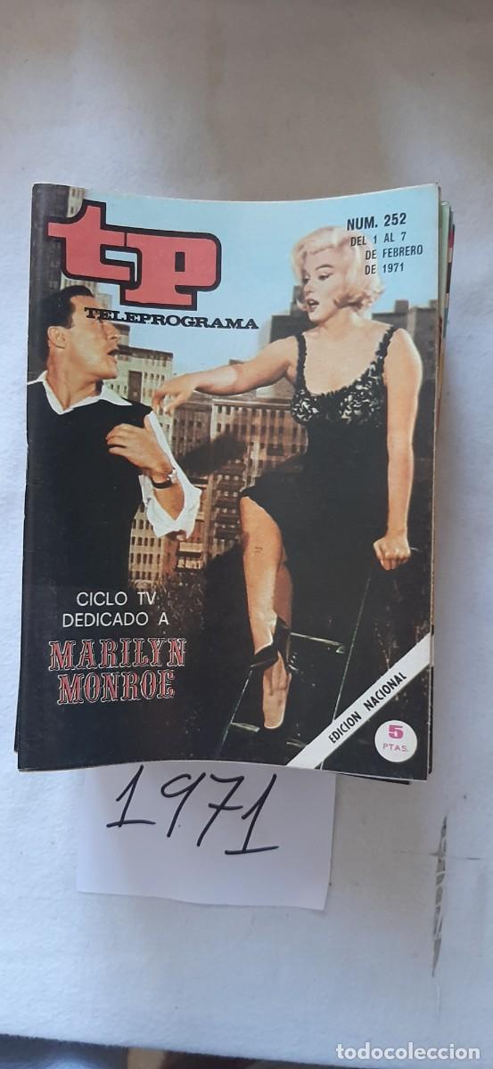 Coleccionismo de revista Teleprograma: TELEPROGRAMA A&Ntilde;O 1971:N&ordm;0252 Cine (Marilyn Monroe)