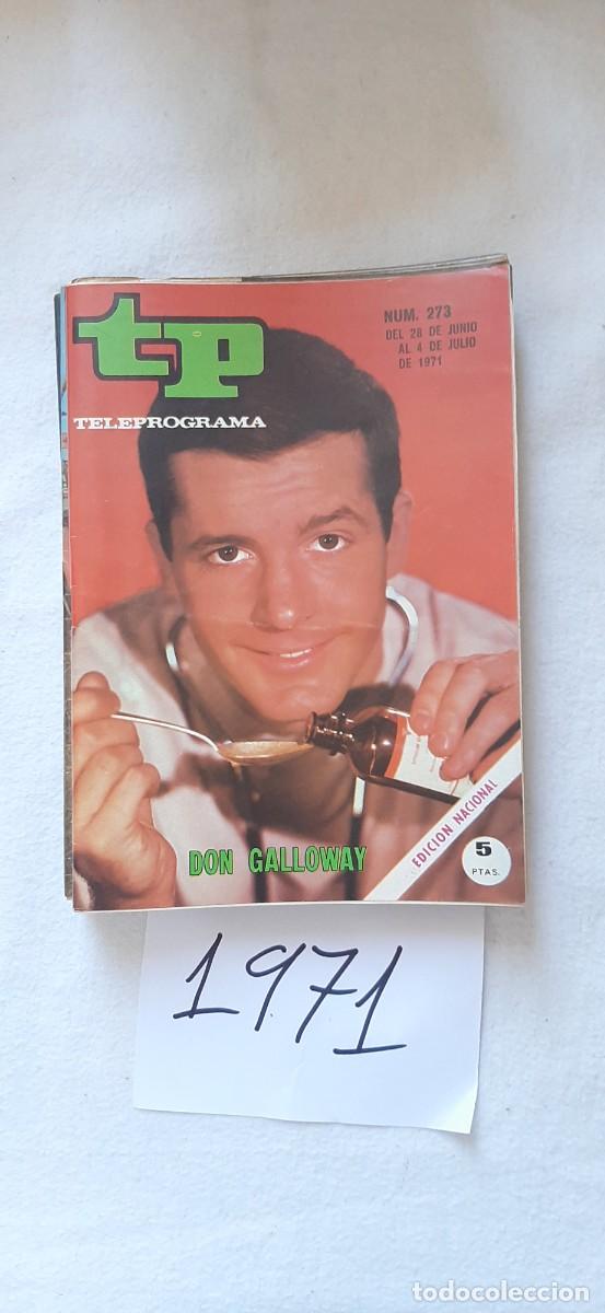 Coleccionismo de revista Teleprograma: TELEPROGRAMA A&Ntilde;O 1971:N&ordm;0273 Ironside (Don Galloway)