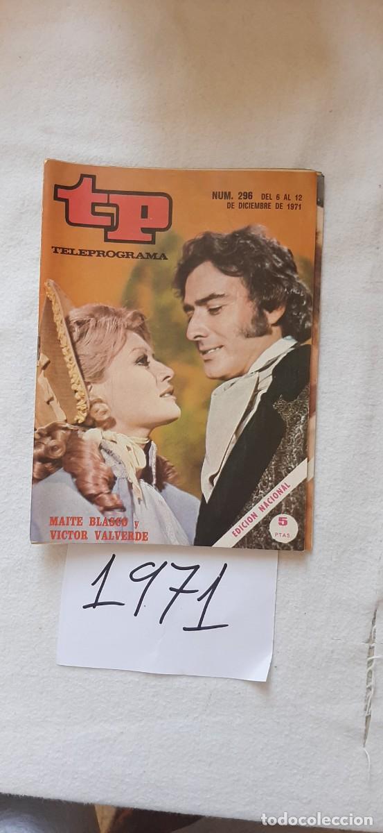 Coleccionismo de revista Teleprograma: TELEPROGRAMA A&Ntilde;O 1971:N&ordm;0296 Novela: El diamante luna (Maite Blasco, V&iacute;ctor Valverde)