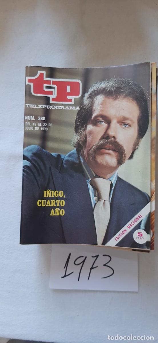 Coleccionismo de revista Teleprograma: TELEPROGRAMA A&Ntilde;O 1973:N&ordm;0380 Estudio abierto (Jos&eacute; Mar&iacute;a &Iacute;&ntilde;igo)