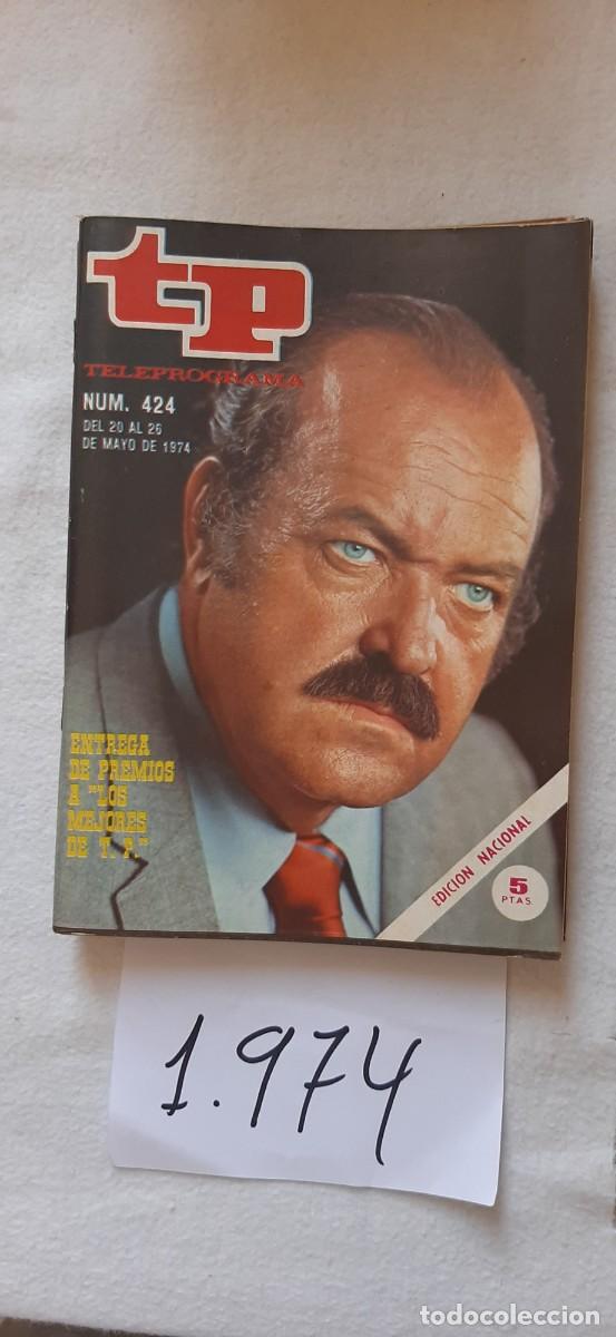 Colecionismo da Revista Teleprograma: TELEPROGRAMA A&Ntilde;O 1974:N&ordm;0424 Los mejores de TP, Cannon (William Conrad)