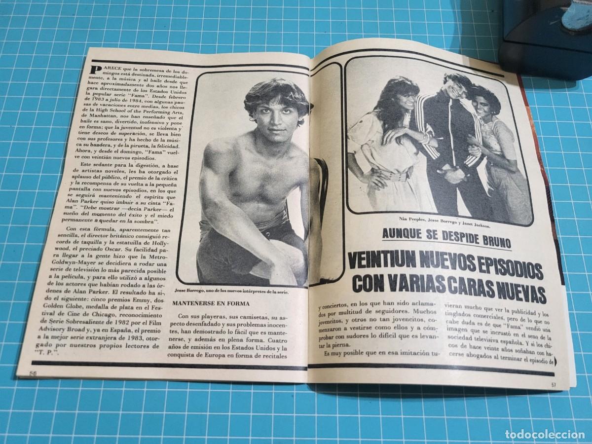 Coleccionismo de revista Teleprograma: Teleprograma. N.&ordm; 983. &rdquo;Fama&rdquo;, 1985. 3 bolsa 8 Wap. - Foto 3