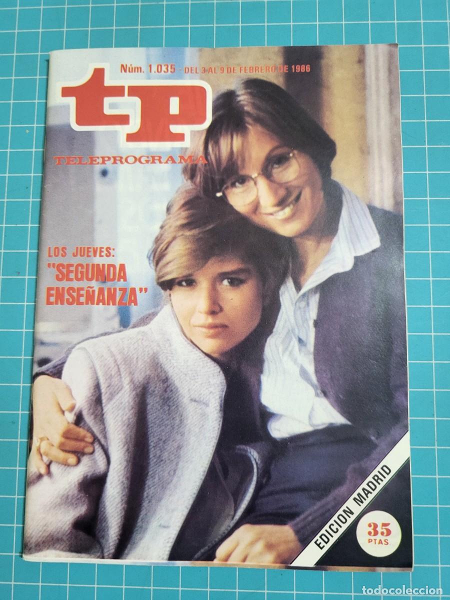 Coleccionismo de revista Teleprograma: Teleprograma. N.&ordm; 1035. &rdquo;Segunda ense&ntilde;anza&rdquo;, 1986. 3 bolsa 9 Wap.