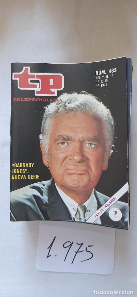 Coleccionismo de revista Teleprograma: TELEPROGRAMA A&Ntilde;O 1975:N&ordm;0483 Barnaby Jones (Buddy Ebsen)
