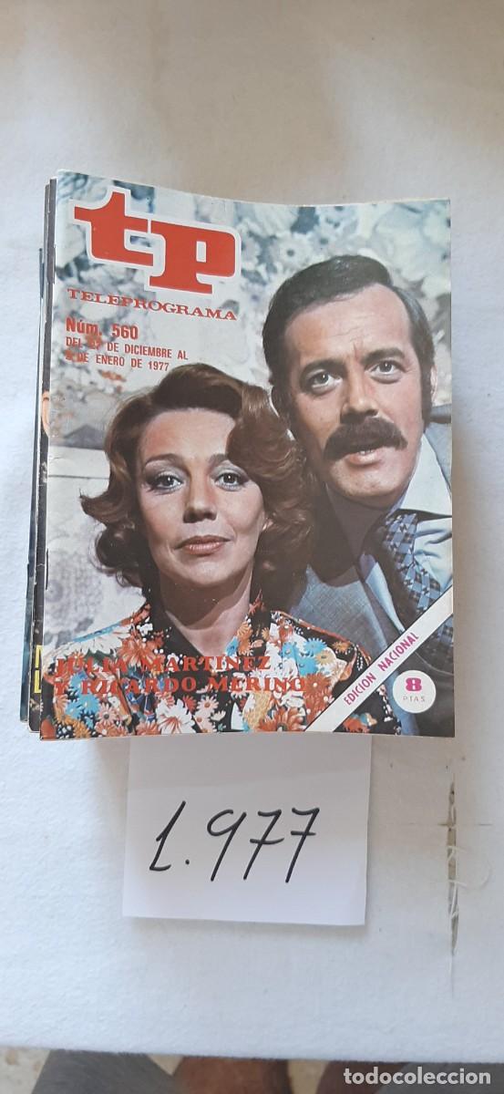 Coleccionismo de revista Teleprograma: TELEPROGRAMA A&Ntilde;O 1977:N&ordm;0560 Teatro (Julia Mart&iacute;nez, Ricardo Merino)
