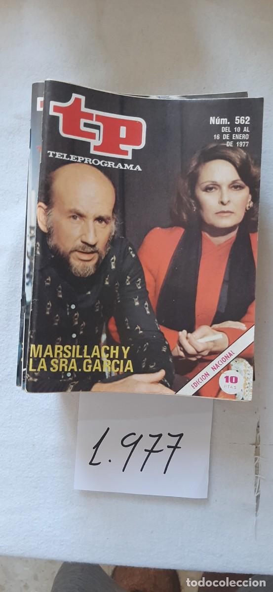 Coleccionismo de revista Teleprograma: TELEPROGRAMA A&Ntilde;O 1977:N&ordm;0562 La se&ntilde;ora Garc&iacute;a se confiesa (Adolfo Marsillach, Luc&iacute;a Bos&eacute;)