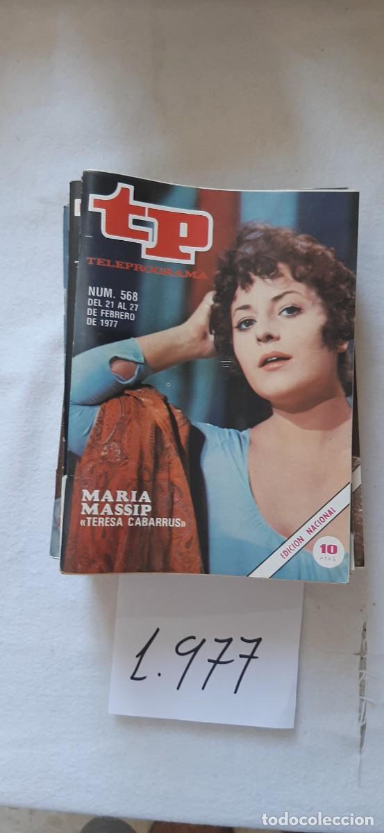 Coleccionismo de revista Teleprograma: TELEPROGRAMA A&Ntilde;O 1977:N&ordm;0568 Mujeres ins&oacute;litas (Mar&iacute;a Massip)