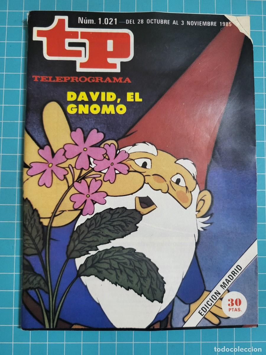 Coleccionismo de revista Teleprograma: Teleprograma. N.&ordm; 1021. David, el gnomo, 1985. 3 bolsa 10 Wap.