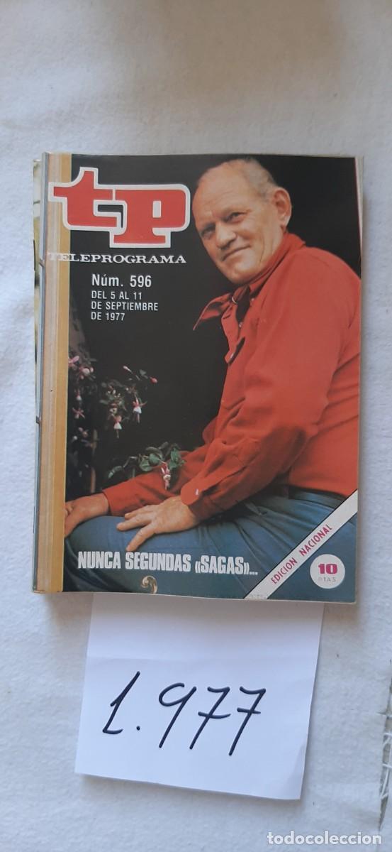Coleccionismo de revista Teleprograma: TELEPROGRAMA A&Ntilde;O 1977:N&ordm;0596 La saga de los Clayhanger (Harry Andrews)