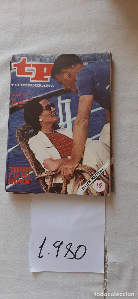 Coleccionismo de revista Teleprograma: TELEPROGRAMA A&Ntilde;O 1980:N&ordm;0761 Eduardo y la se&ntilde;ora Simpson (Edward Fox, Cynthia Harris)