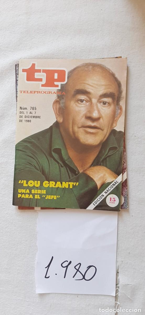 Collectionnisme de Magazine Teleprograma: TELEPROGRAMA A&Ntilde;O 1980:N&ordm;0765 Lou Grant (Ed Asner)