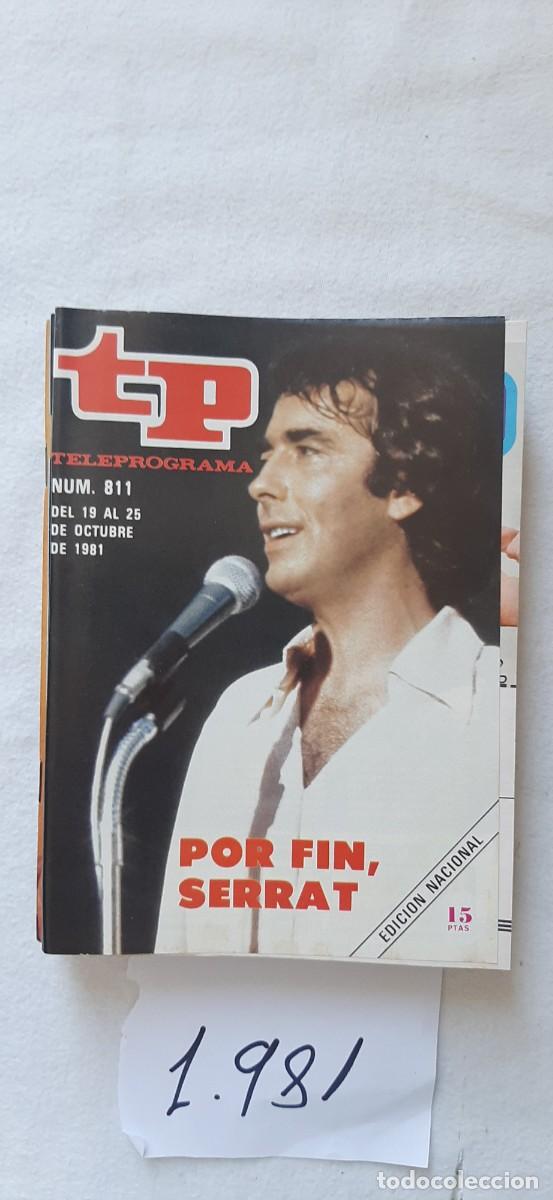 Collection Magazine Teleprograma: TELEPROGRAMA A&Ntilde;O 1981:N&ordm;0811 Especial Serrat (Joan Manuel Serrat)