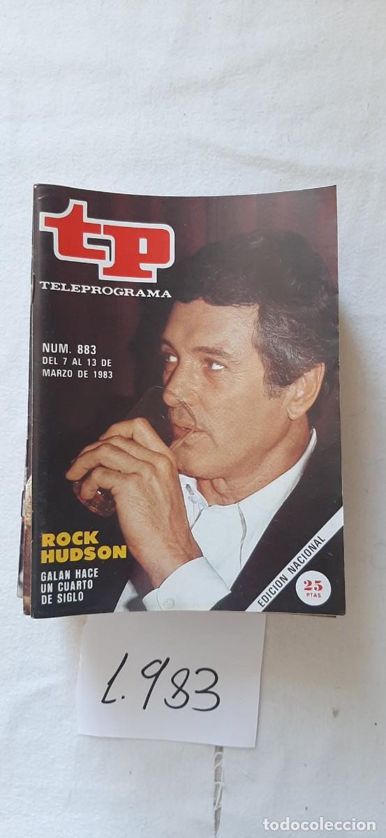 Coleccionismo de revista Teleprograma: TELEPROGRAMA A&Ntilde;O 1983:N&ordm;0883 Cine (Rock Hudson)