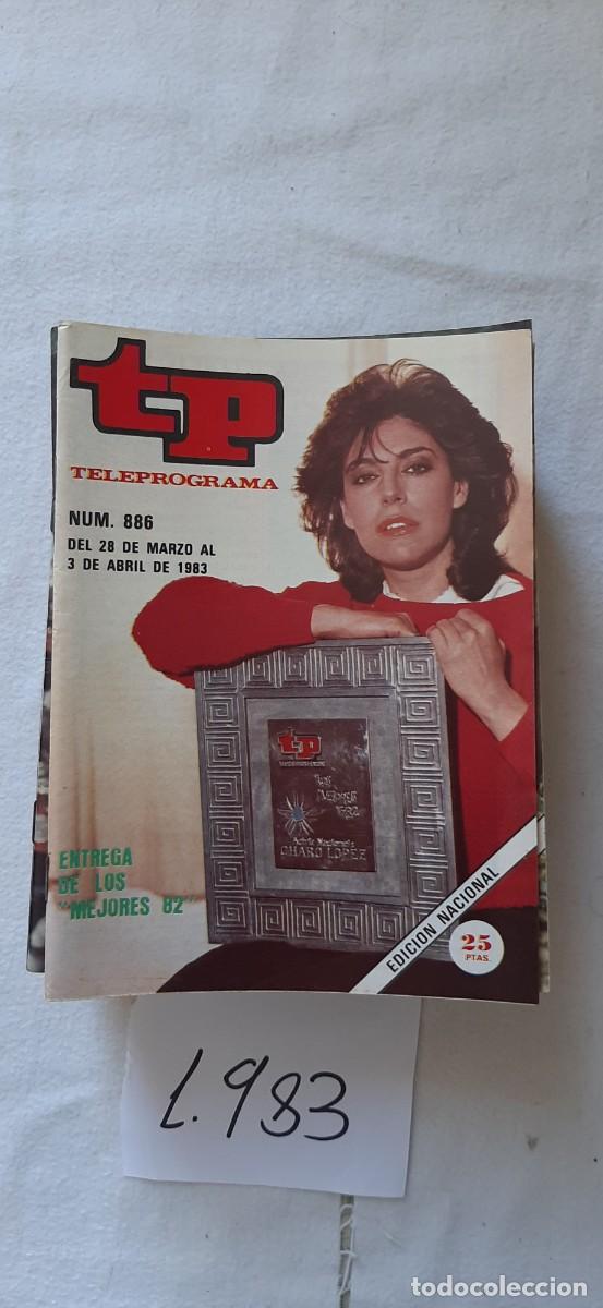 Coleccionismo de revista Teleprograma: TELEPROGRAMA A&Ntilde;O 1983:N&ordm;0886 Los mejores de TP de 1982 (Charo L&oacute;pez)