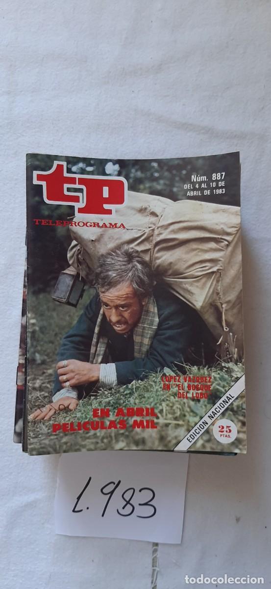 Coleccionismo de revista Teleprograma: TELEPROGRAMA A&Ntilde;O 1983:N&ordm;0887 Cine (Jos&eacute; Luis L&oacute;pez V&aacute;zquez)