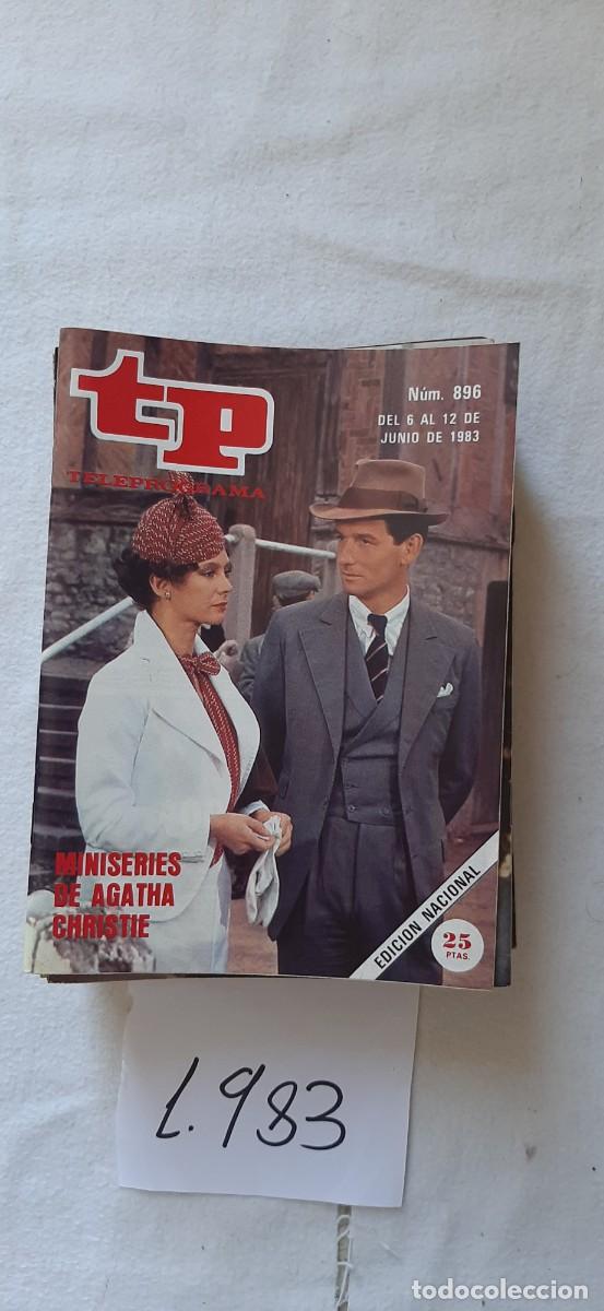 Coleccionismo de revista Teleprograma: TELEPROGRAMA A&Ntilde;O 1983:N&ordm;0896 Agatha Cristie (Francesca Annis, James Warwick)