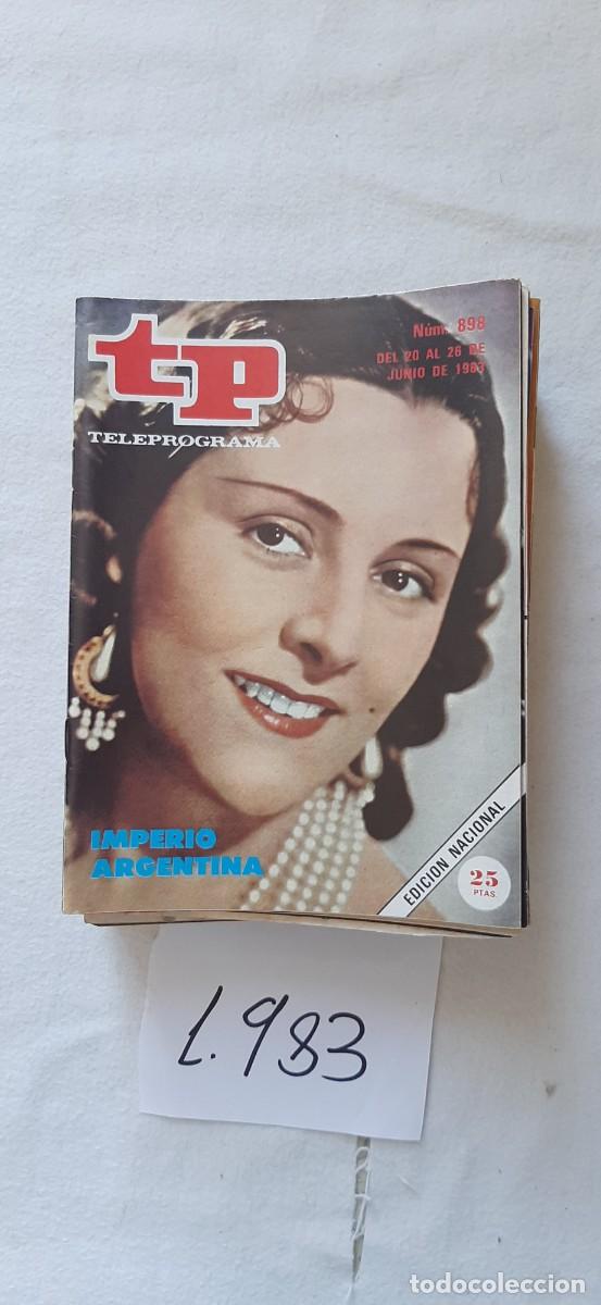 Coleccionismo de revista Teleprograma: TELEPROGRAMA A&Ntilde;O 1983:N&ordm;0898 Cine (Imperio Argentina)