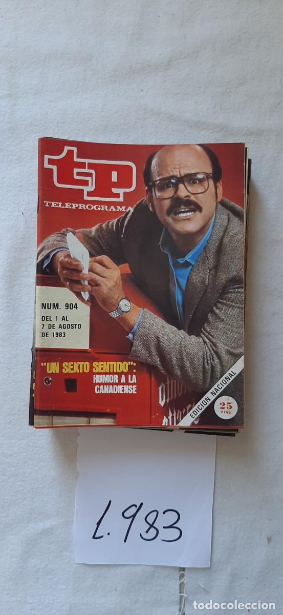 Coleccionismo de revista Teleprograma: TELEPROGRAMA A&Ntilde;O 1983: N&ordm;0904 Un sexto sentido (Louie Ciccone)