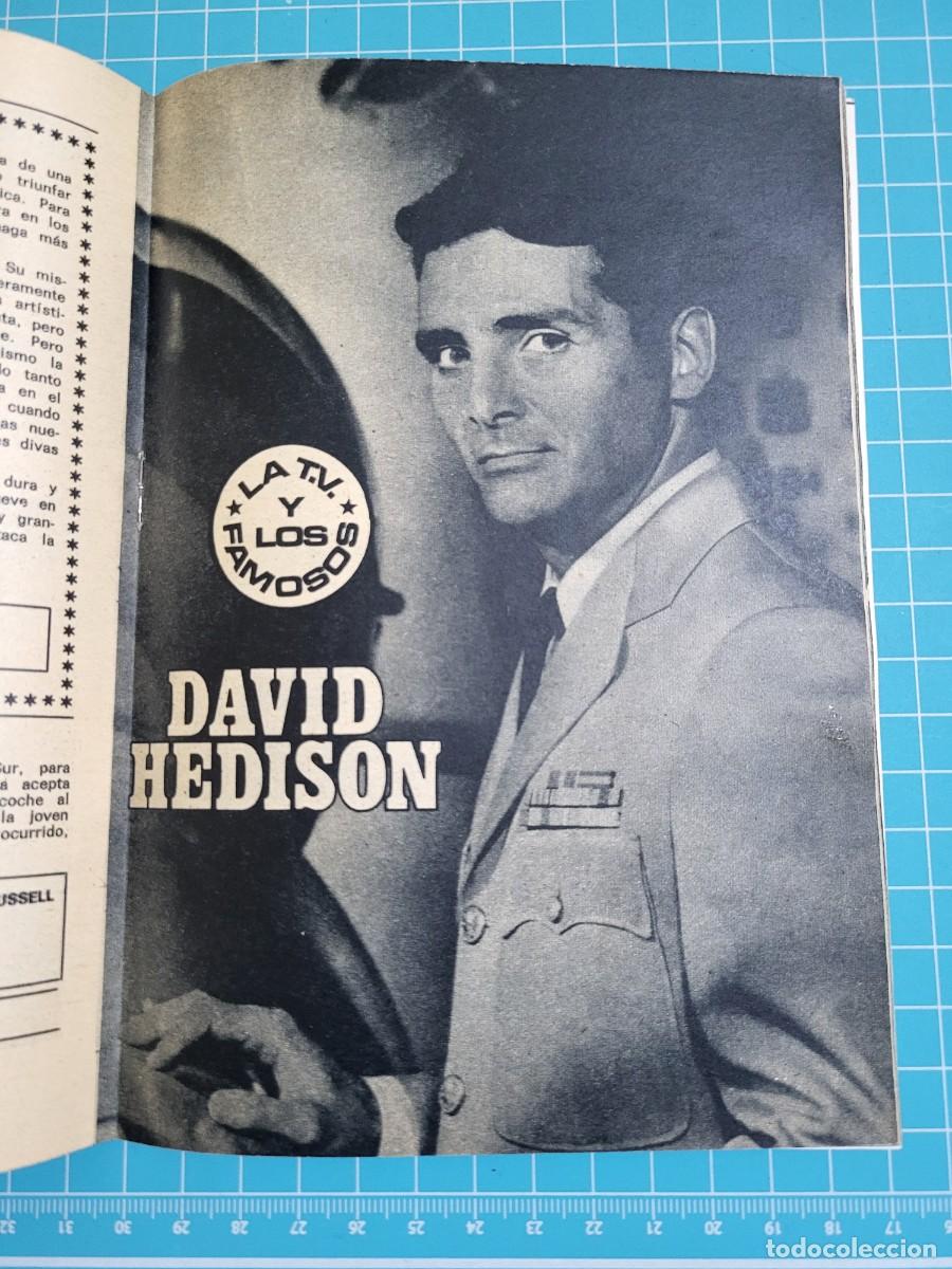 Coleccionismo de revista Teleprograma: Teleprograma. N.&ordm; 144. David Hedison, 1969. 4 bolsa 1 B.T. - Foto 3